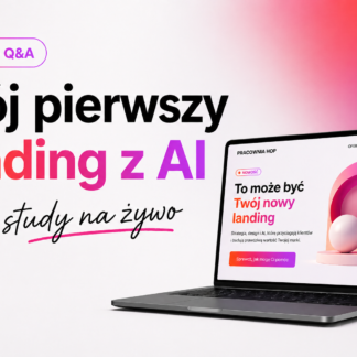 MÓJ PIERWSZY LANDING Z AI - live demo + sesja Q&A